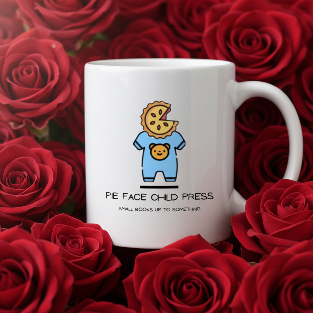 My Write Hand Decent mug on red roses